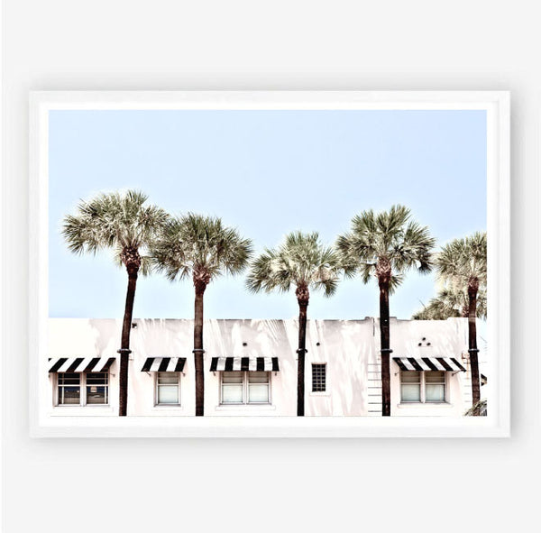 Miami Vibes Print-Art for Interiors-Online Framed-Australian Made Wall Art-Milk n Honey Designs