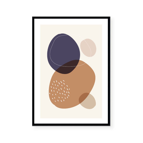 Minimal Abstract Circles Print-Art for Interiors-Online Framed-Australian Made Wall Art-Milk n Honey Designs