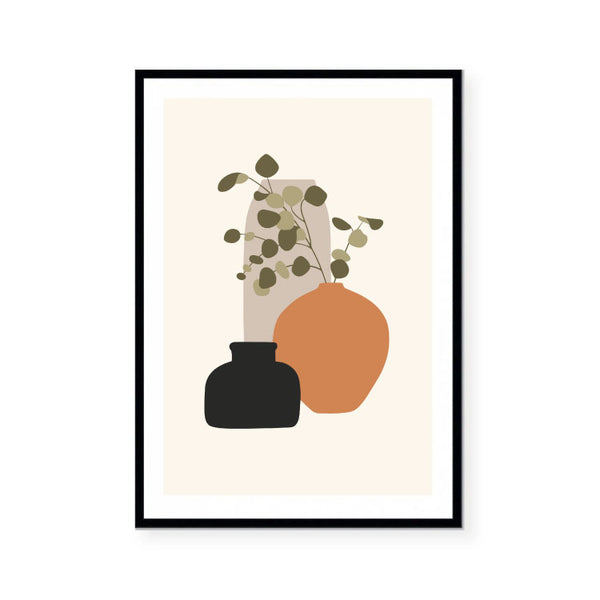 Minimal Vessels Print-Art for Interiors-Online Framed-Australian Made Wall Art-Milk n Honey Designs