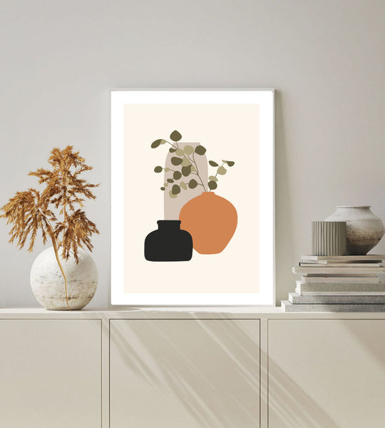 Minimal Vessels Print-Art for Interiors-Online Framed-Australian Made Wall Art-Milk n Honey Designs