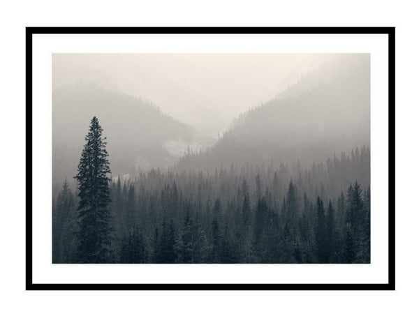 Misty Mountains Photography Print-Art for Interiors-Online Framed-Australian Made Wall Art-Milk n Honey Designs