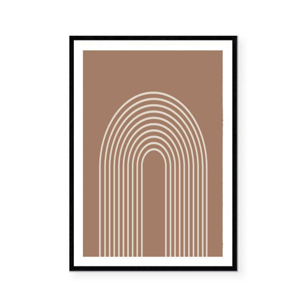 Mocha Arch Print-Art for Interiors-Online Framed-Australian Made Wall Art-Milk n Honey Designs