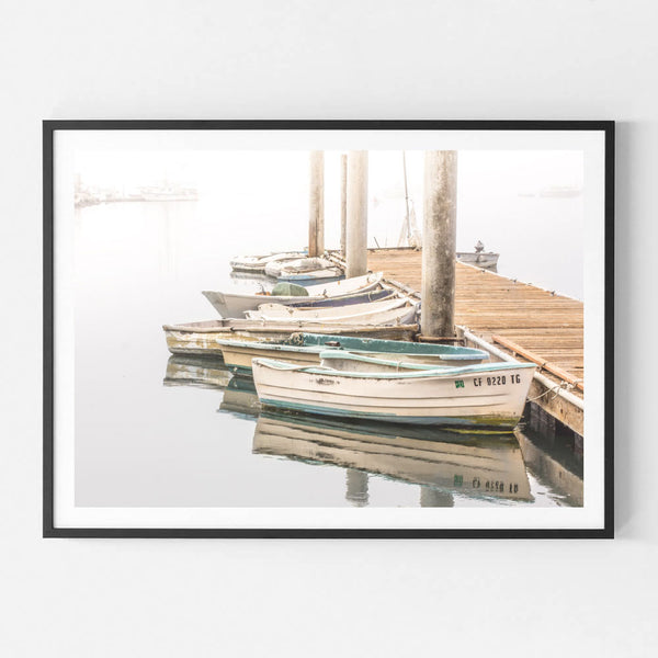 Moored Boats Photography Print-Art for Interiors-Online Framed-Australian Made Wall Art-Milk n Honey Designs