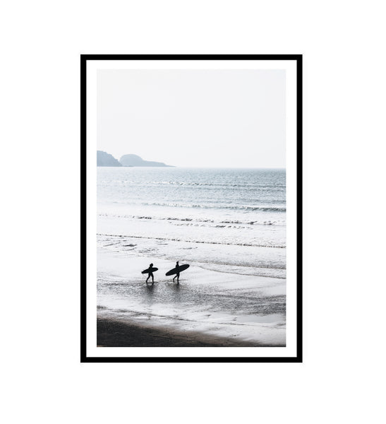 Morning Surfers Print-Art for Interiors-Online Framed-Australian Made Wall Art-Milk n Honey Designs