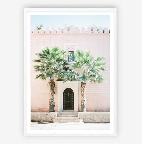 Moroccan Palms Print-Art for Interiors-Online Framed-Australian Made Wall Art-Milk n Honey Designs