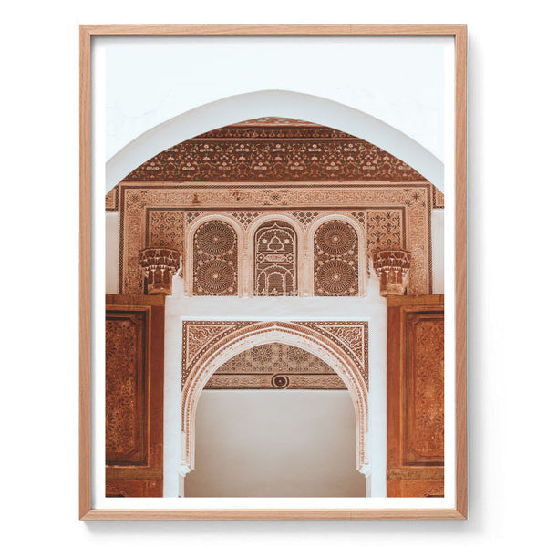 Moroccan Temple Print-Art for Interiors-Online Framed-Australian Made Wall Art-Milk n Honey Designs