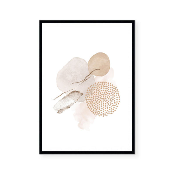 Neutral Abstract Print-Art for Interiors-Online Framed-Australian Made Wall Art-Milk n Honey Designs