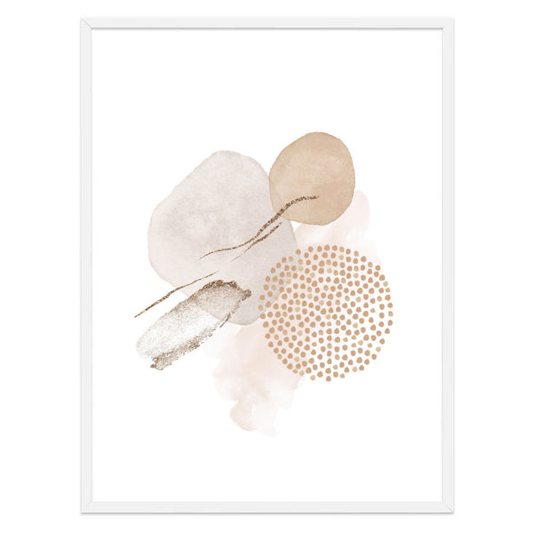 Neutral Abstract Print-Art for Interiors-Online Framed-Australian Made Wall Art-Milk n Honey Designs
