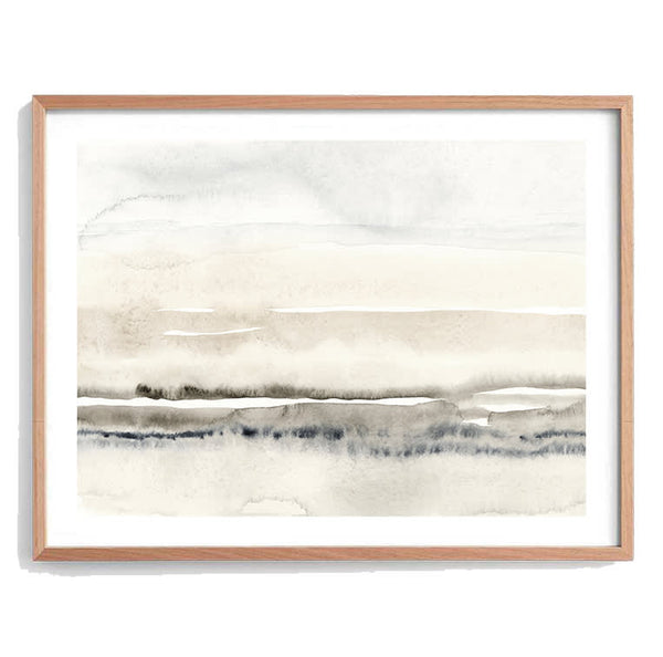 Watercolour Seascape Abstract Print-Art for Interiors-Online Framed-Australian Made Wall Art-Milk n Honey Designs