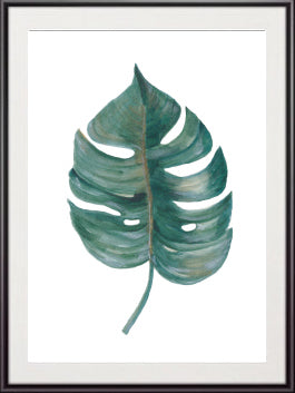 Palm and Monstera Leaf Set of 3 Prints-Art for Interiors-Online Framed-Australian Made Wall Art-Milk n Honey Designs