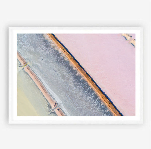 Pink Salt Lake Print-Art for Interiors-Online Framed-Australian Made Wall Art-Milk n Honey Designs