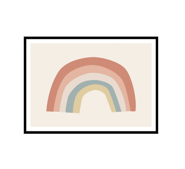 Follow the Rainbow Nursery Print-Prints for - GIRLS-Online Framed-Australian Made Wall Art-Milk n Honey Designs