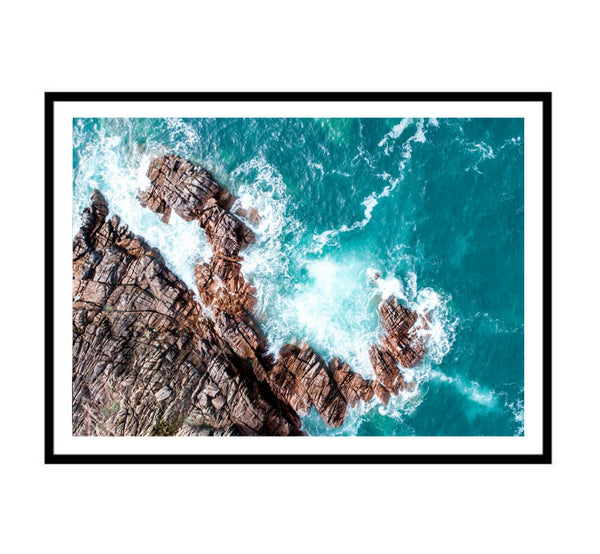 Aerial Rockface Photography Print-Art for Interiors-Online Framed-Australian Made Wall Art-Milk n Honey Designs