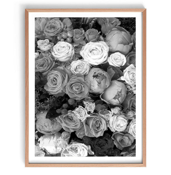 Roses and Peonies-Art for Interiors-Online Framed-Australian Made Wall Art-Milk n Honey Designs