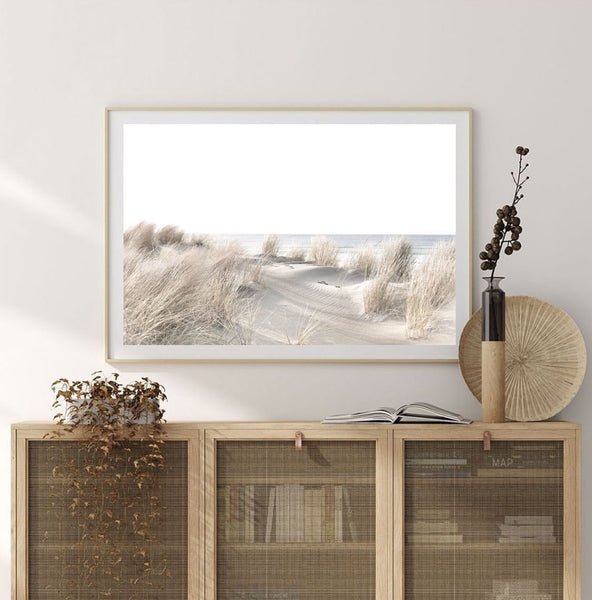 Beach Sand Dunes Photography Print-Art for Interiors-Online Framed-Australian Made Wall Art-Milk n Honey Designs