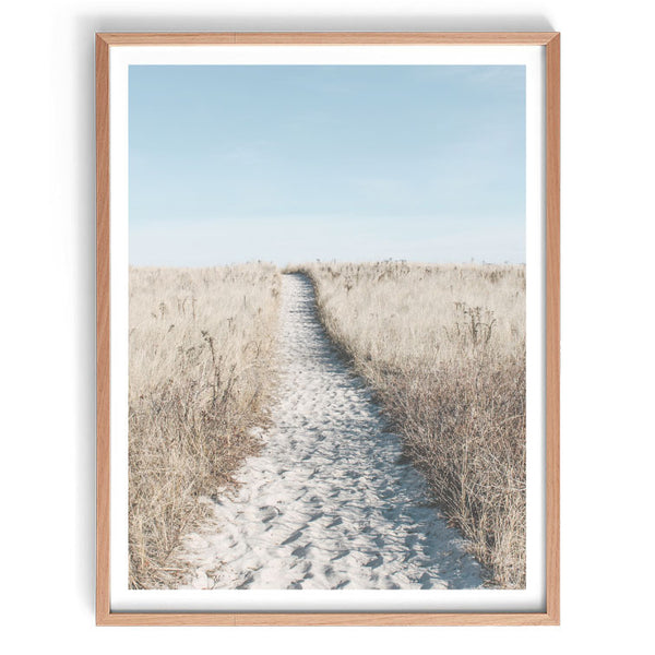 Sandy Pathway Print-Art for Interiors-Online Framed-Australian Made Wall Art-Milk n Honey Designs