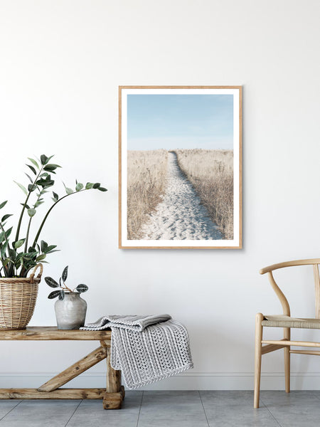 Sandy Pathway Print-Art for Interiors-Online Framed-Australian Made Wall Art-Milk n Honey Designs