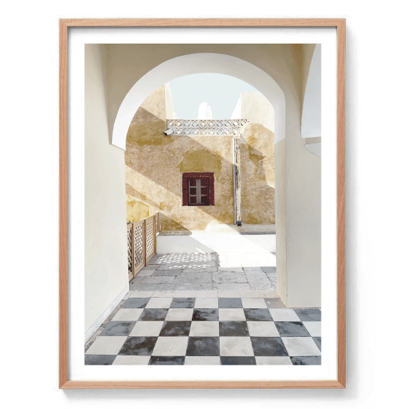 Santorini Arch Photography Print