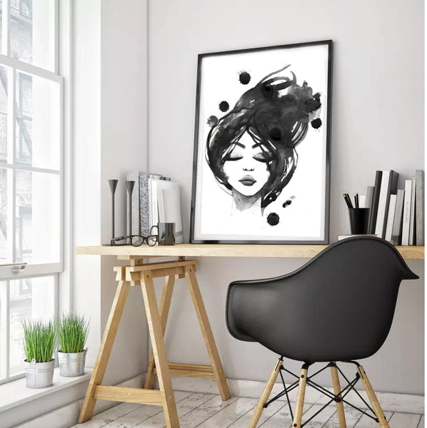 Scandi Dreams Watercolour Print-Art for Interiors-Online Framed-Australian Made Wall Art-Milk n Honey Designs