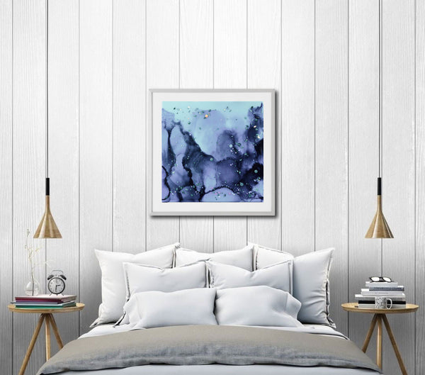Seascape Abstract Print-Art for Interiors-Online Framed-Australian Made Wall Art-Milk n Honey Designs