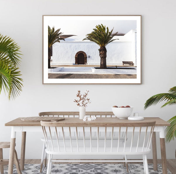 Spanish Palms Print-Art for Interiors-Online Framed-Australian Made Wall Art-Milk n Honey Designs