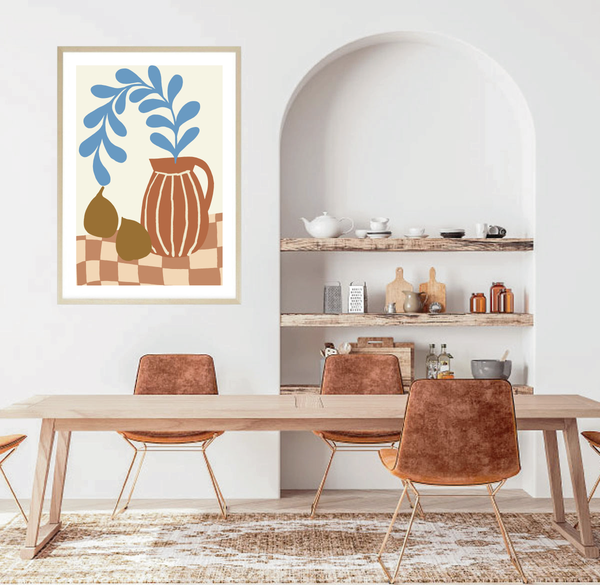 Still Life Vessel Fruit Print