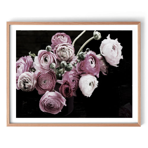 Still Life Flowers Photography Print-Art for Interiors-Online Framed-Australian Made Wall Art-Milk n Honey Designs