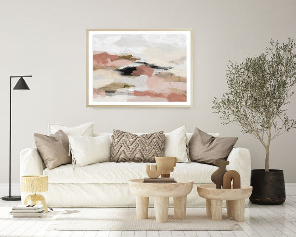 Terracotta Landscape Abstract Print