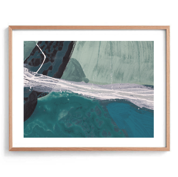 Aerial Green Abstract Print