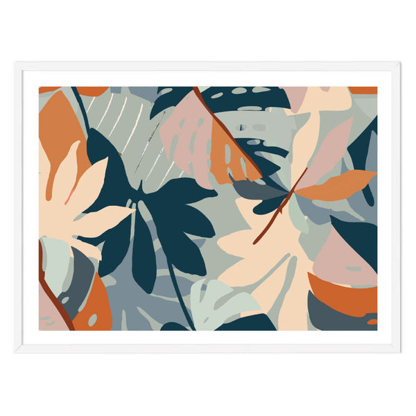 Lush Garden Original Illustration Print-Art for Interiors-Online Framed-Australian Made Wall Art-Milk n Honey Designs