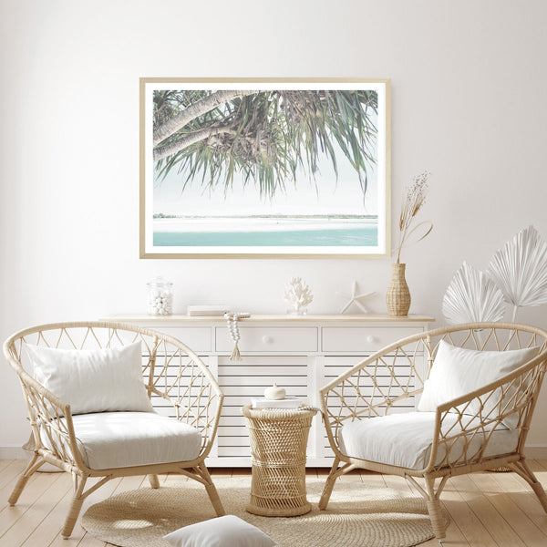 Under the Pandanus Print-Art for Interiors-Online Framed-Australian Made Wall Art-Milk n Honey Designs
