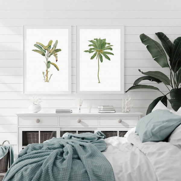 Vintage Banana Tree Illustration Print-Art for Interiors-Online Framed-Australian Made Wall Art-Milk n Honey Designs