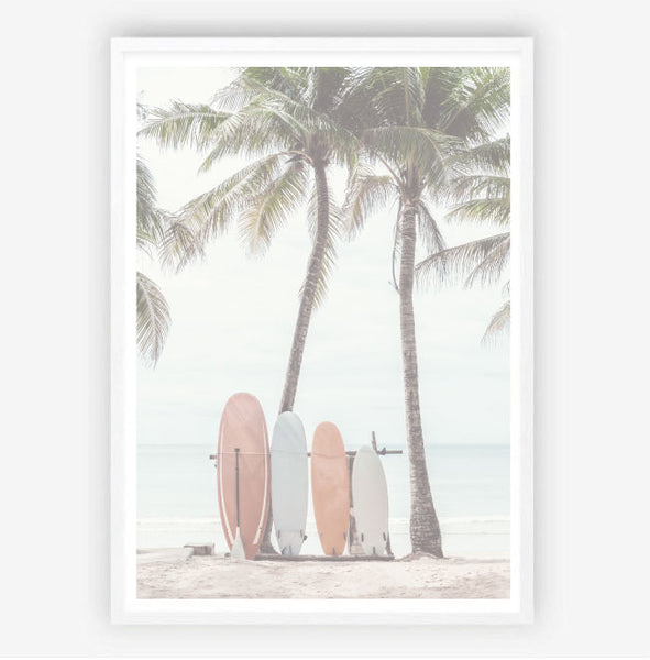 Waiting for the Surf Print-Art for Interiors-Online Framed-Australian Made Wall Art-Milk n Honey Designs