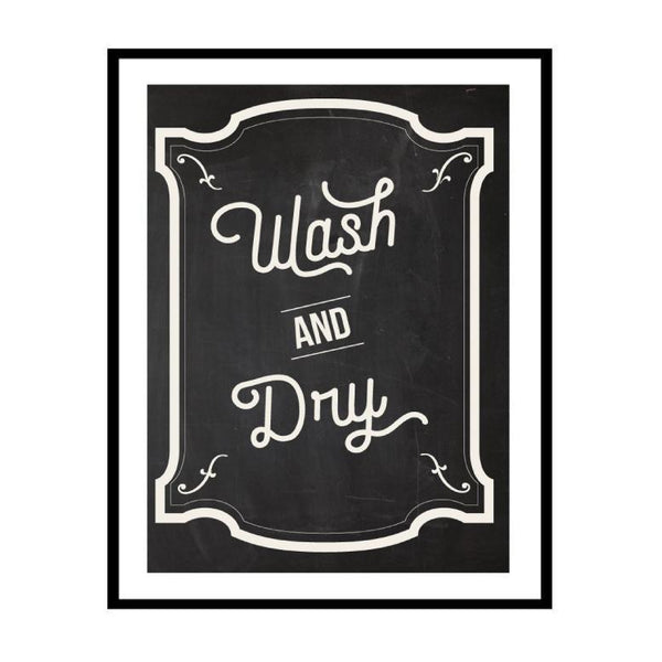 Wash and Dry Laundry Print-Art for Interiors-Online Framed-Australian Made Wall Art-Milk n Honey Designs