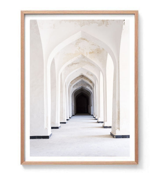 White Arches Print-Art for Interiors-Online Framed-Australian Made Wall Art-Milk n Honey Designs