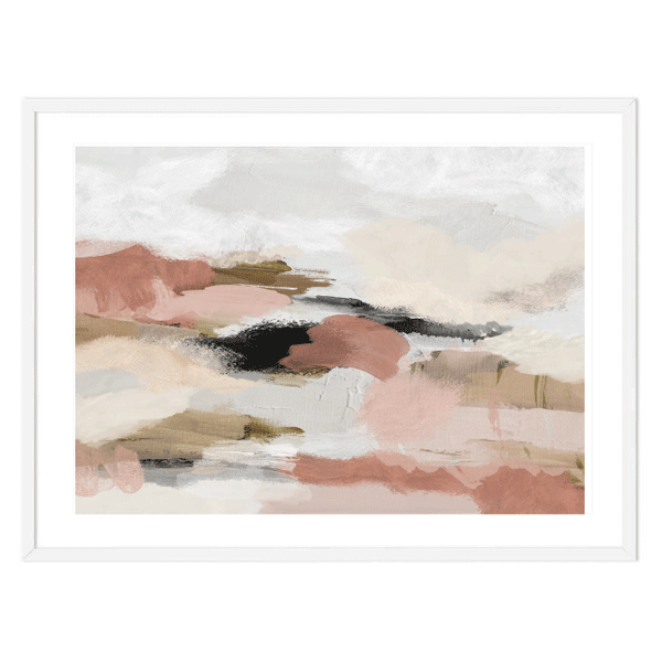 Terracotta Landscape Abstract Print