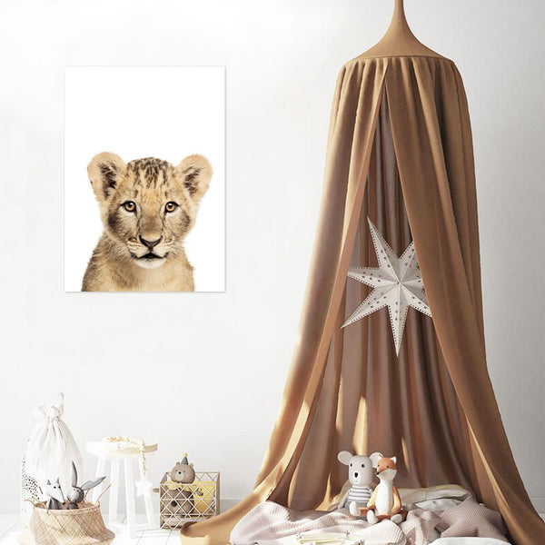 Baby Lion Print-Prints for - BOYS-Online Framed-Australian Made Wall Art-Milk n Honey Designs