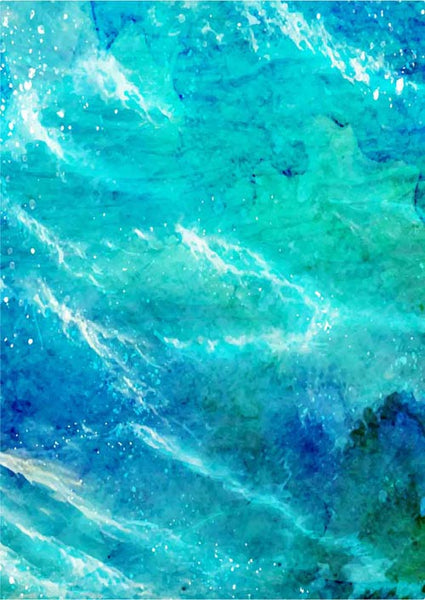 Wild Sea Watercolour Print-Art for Interiors-Online Framed-Australian Made Wall Art-Milk n Honey Designs