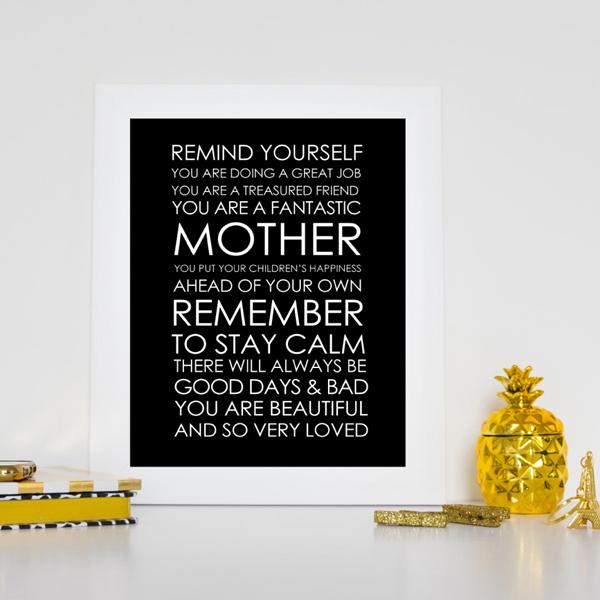 Motherhood Art Print-Art for Interiors-Online Framed-Australian Made Wall Art-Milk n Honey Designs