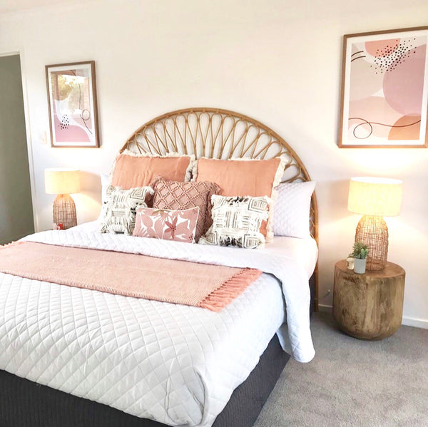 Abstract Set of 2 - Sunset Tones-Art for Interiors-Online Framed-Australian Made Wall Art-Milk n Honey Designs