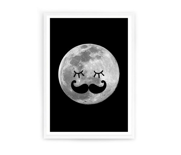 The Man in the Moon Print-Prints for - BOYS-Online Framed-Australian Made Wall Art-Milk n Honey Designs