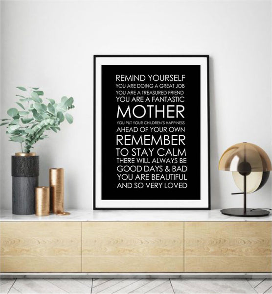 Motherhood Art Print-Art for Interiors-Online Framed-Australian Made Wall Art-Milk n Honey Designs
