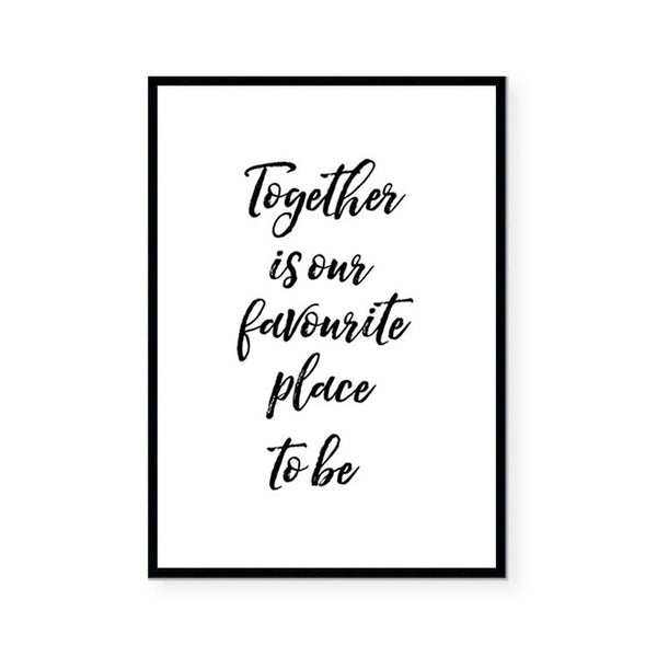 Together Print-Art for Interiors-Online Framed-Australian Made Wall Art-Milk n Honey Designs