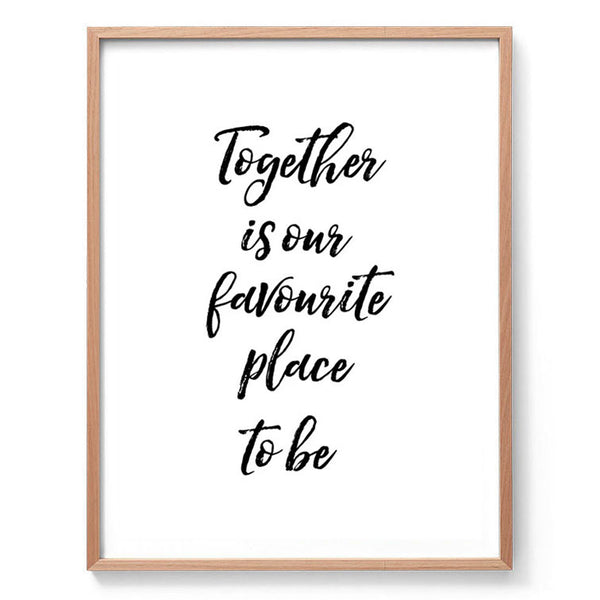 Together Print-Art for Interiors-Online Framed-Australian Made Wall Art-Milk n Honey Designs
