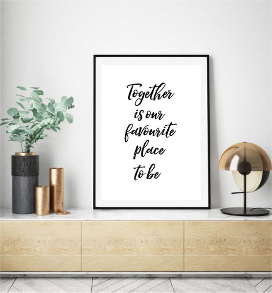 Together Print-Art for Interiors-Online Framed-Australian Made Wall Art-Milk n Honey Designs