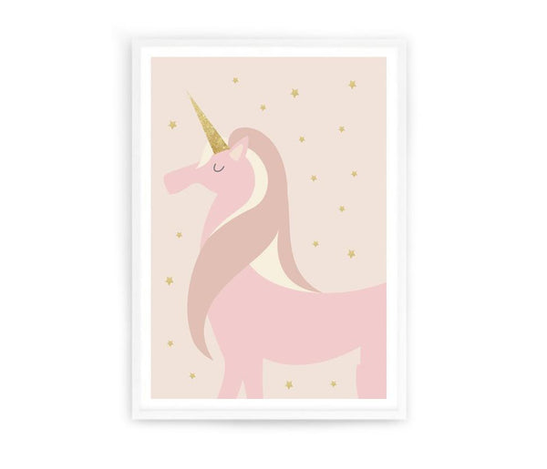 Unicorn Dreams Print-Art for Interiors-Online Framed-Australian Made Wall Art-Milk n Honey Designs