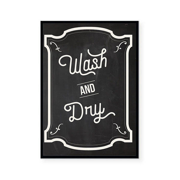 Wash and Dry Laundry Print-Art for Interiors-Online Framed-Australian Made Wall Art-Milk n Honey Designs